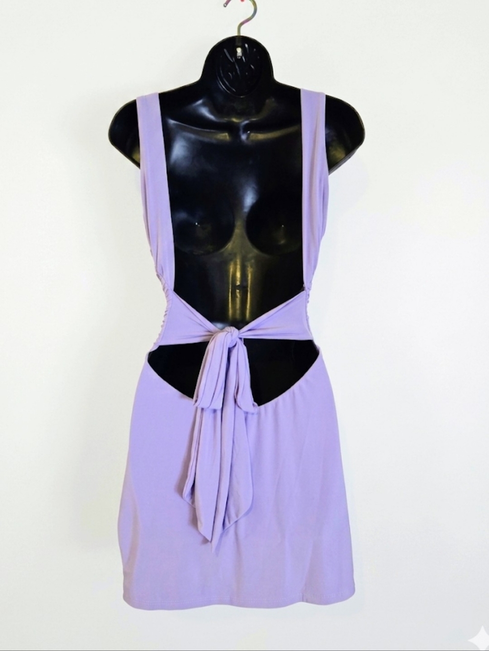 Tresser LA Lavender Backless Ruched Mini Dress S/M - Picture 3 of 10